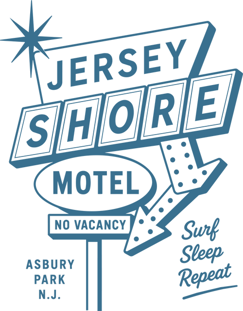 Jersey Shore Motel Asbury Park NJ BELLA + CANVAS CVC Jersey Tee