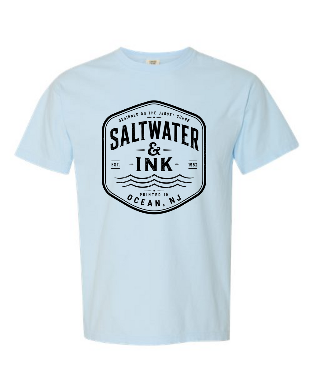 Saltwater & Ink Ocean NJ Comfort Colors Unisex Garment-Dyed Heavyweight T-Shirt