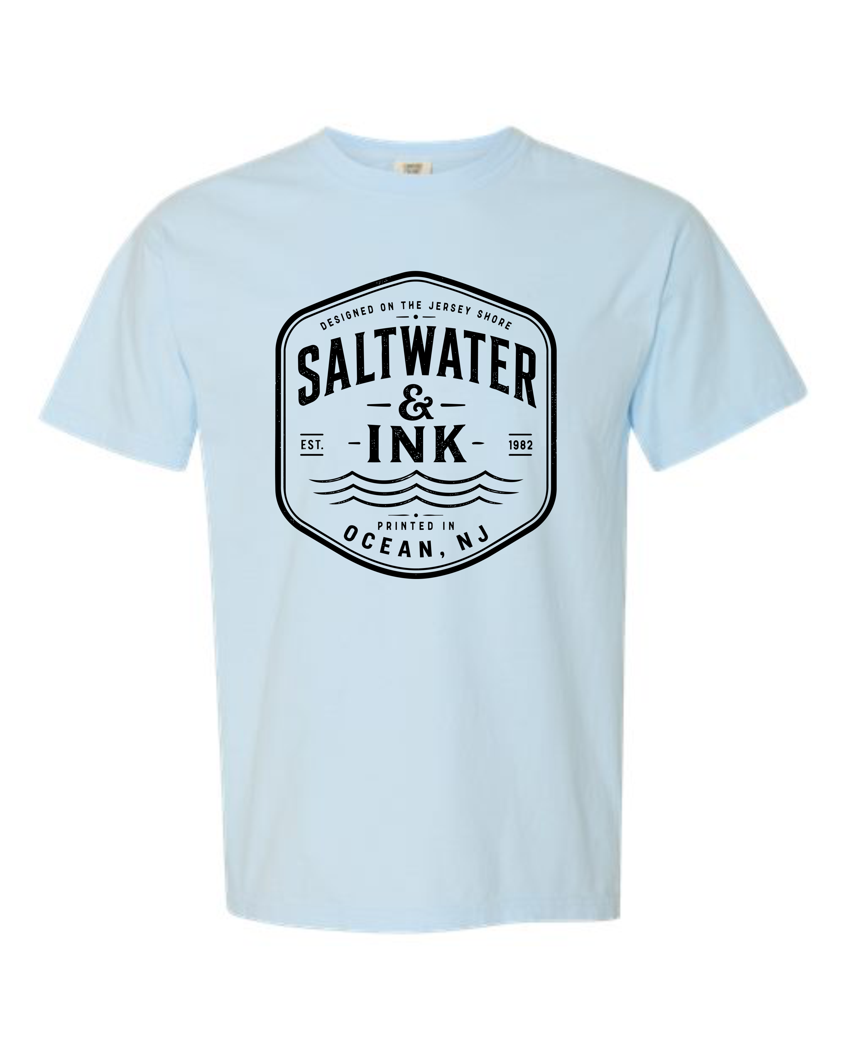 Saltwater & Ink Ocean NJ Comfort Colors Unisex Garment-Dyed Heavyweight T-Shirt
