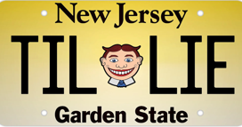 Tillie NJ License Plate Next Level Unisex Cotton T-Shirt