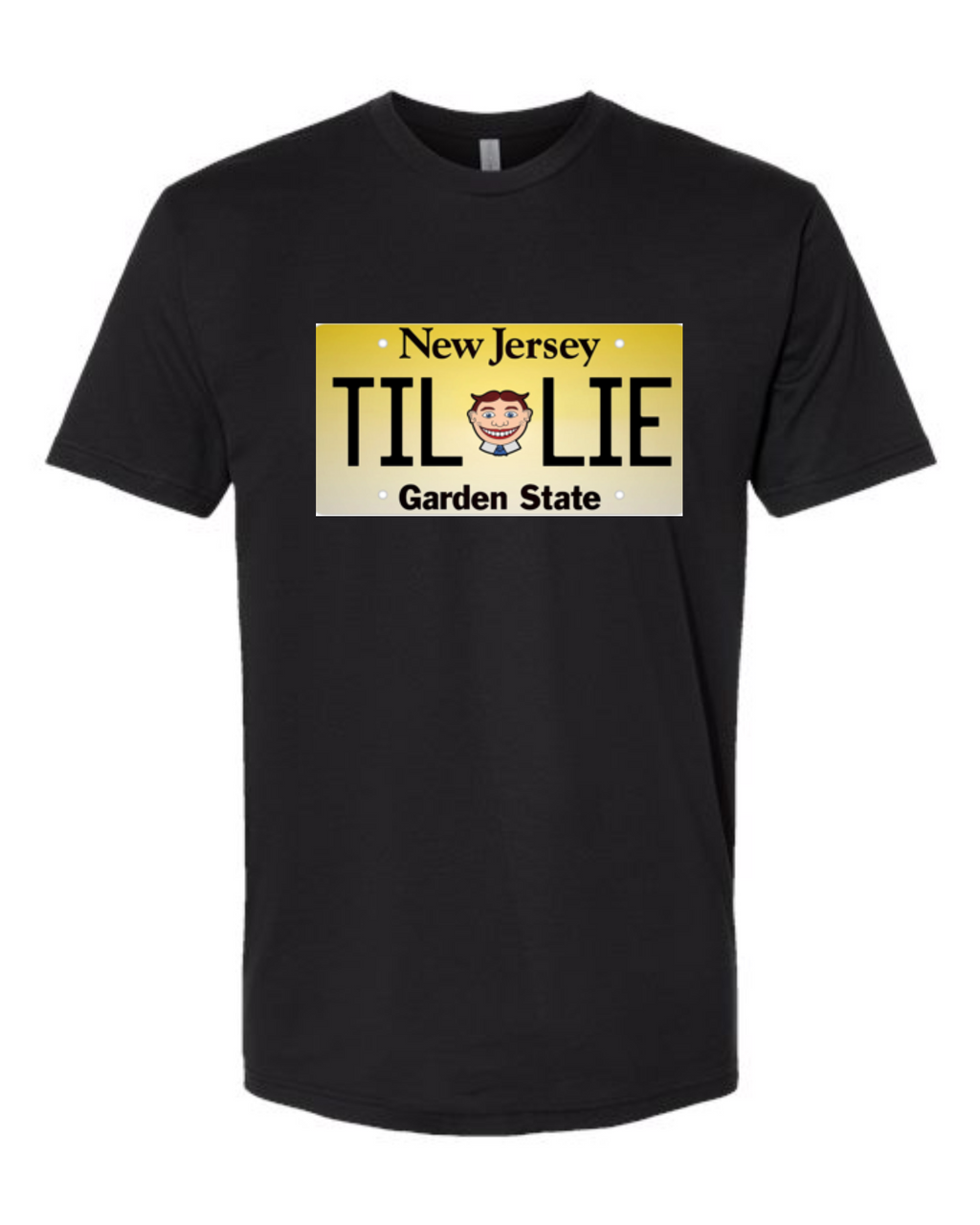 Tillie NJ License Plate Next Level Unisex Cotton T-Shirt