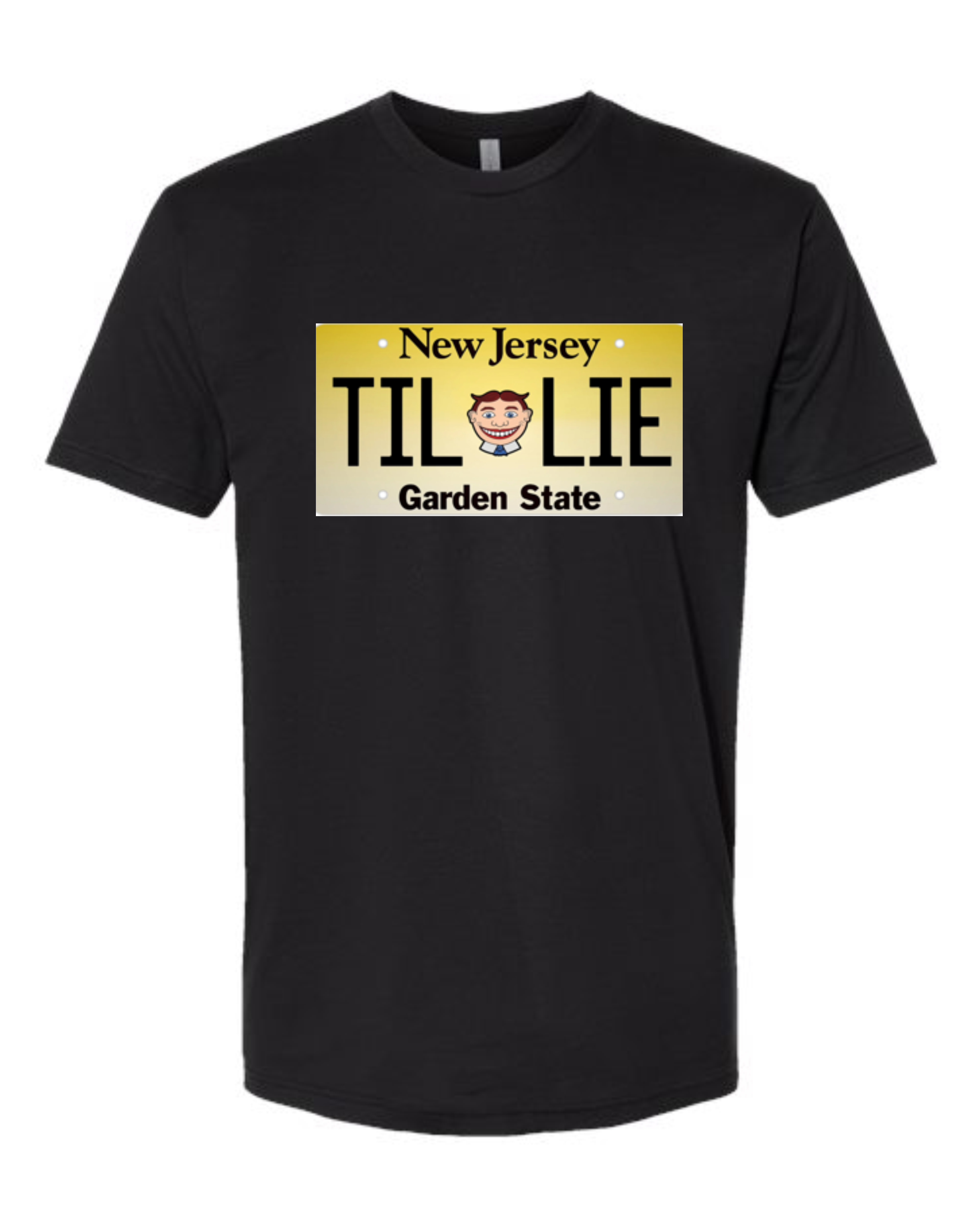 Tillie NJ License Plate Next Level Unisex Cotton T-Shirt